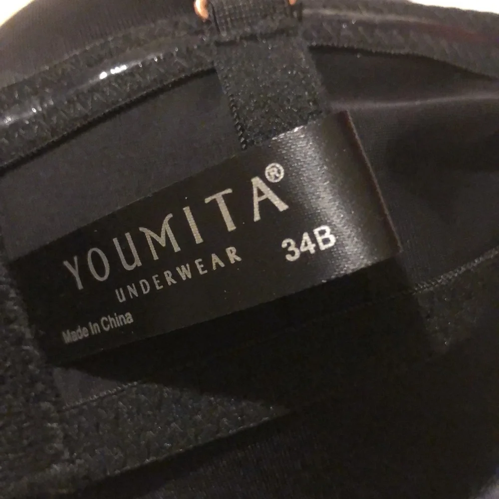 NWT YOUMITA BRA SIZE 34 B COLOR BLACK. - Picture 4 of 7
